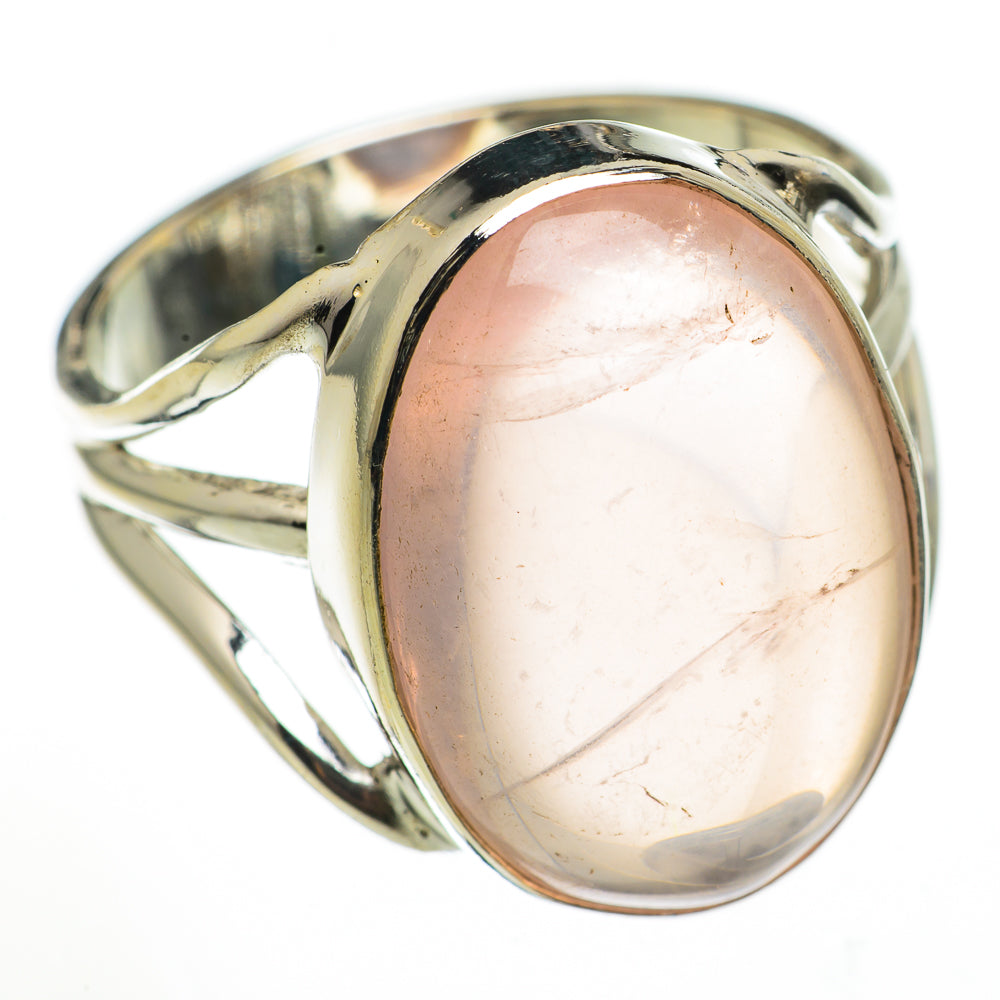 Rose Quartz Rings handcrafted by Ana Silver Co - RING70907