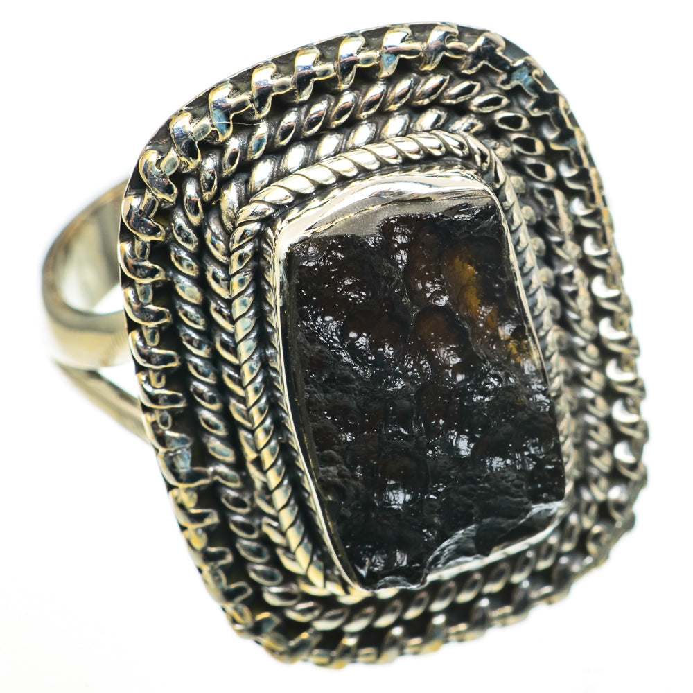 Tektite Rings handcrafted by Ana Silver Co - RING70916