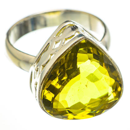 Olive Quartz Rings handcrafted by Ana Silver Co - RING70925