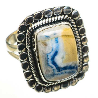 Blue Scheelite Rings handcrafted by Ana Silver Co - RING70926