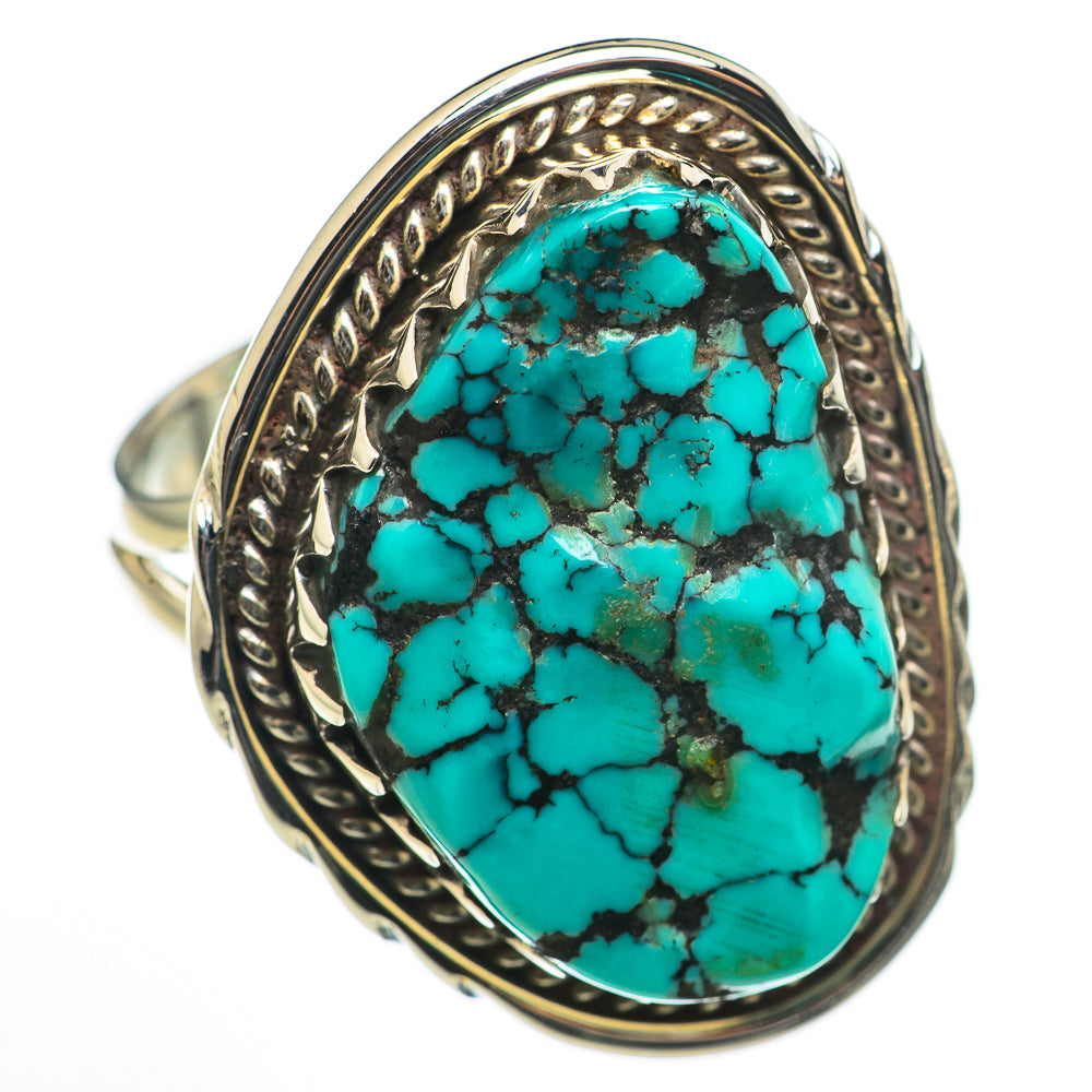 Tibetan Turquoise Rings handcrafted by Ana Silver Co - RING70932
