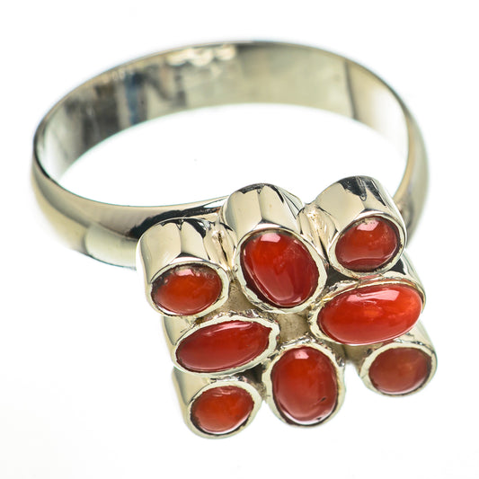 Red Onyx Rings handcrafted by Ana Silver Co - RING70949