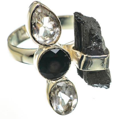 Black Tourmaline Rings handcrafted by Ana Silver Co - RING70956