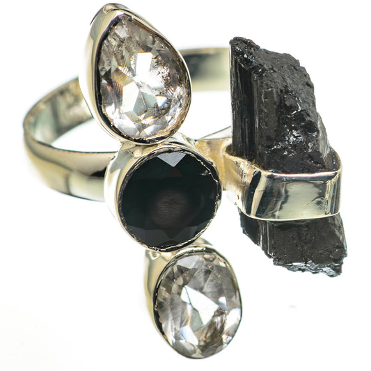 Black Tourmaline Rings handcrafted by Ana Silver Co - RING70956