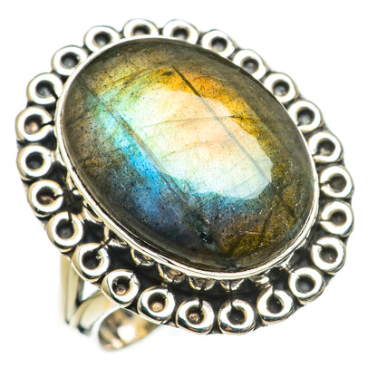 Labradorite Rings handcrafted by Ana Silver Co - RING70963