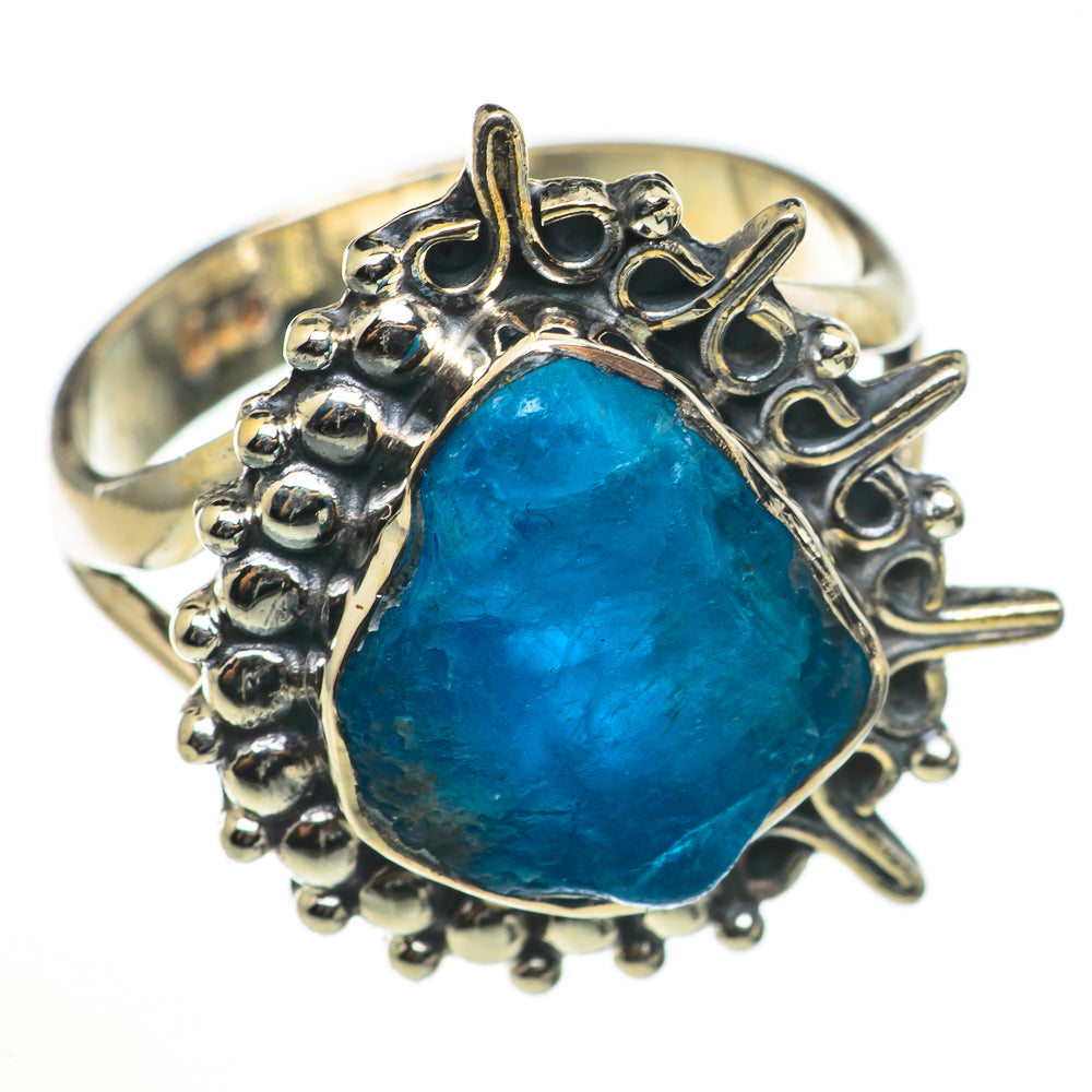 Blue Fluorite Rings handcrafted by Ana Silver Co - RING70973