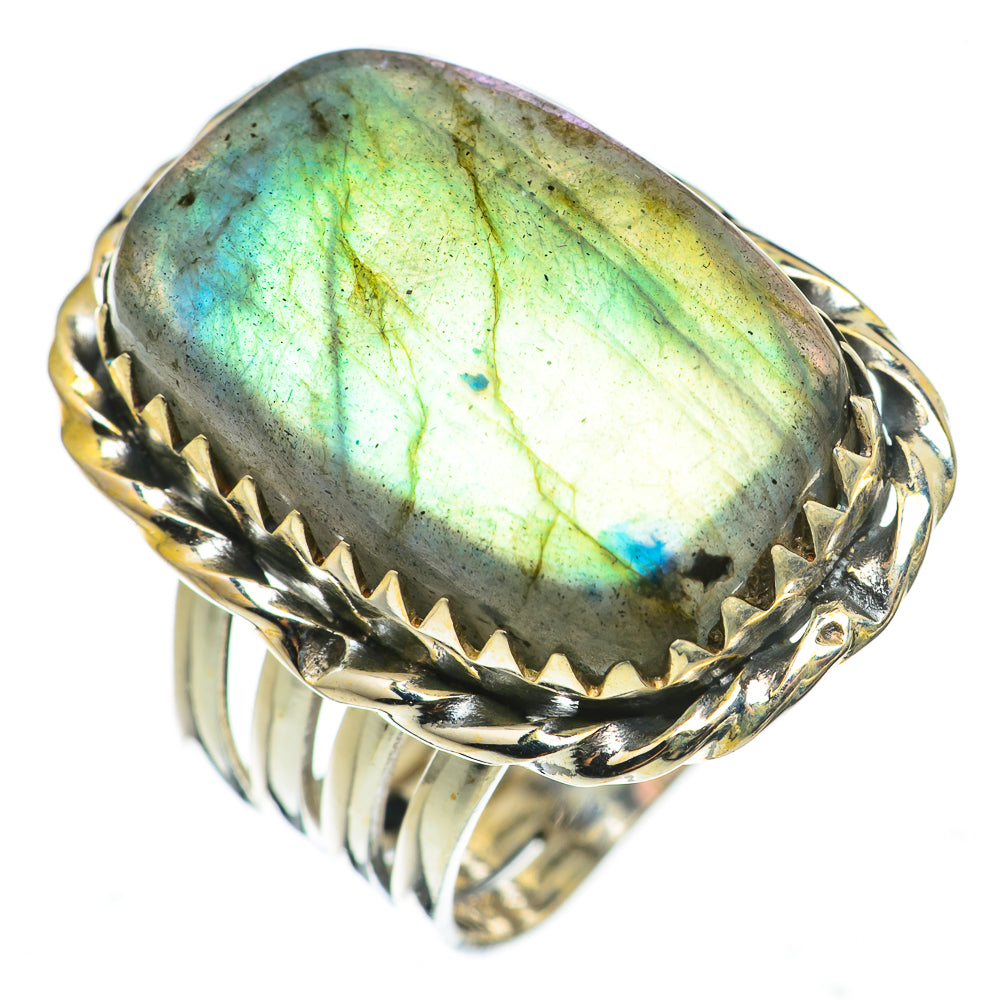 Labradorite Rings handcrafted by Ana Silver Co - RING70977