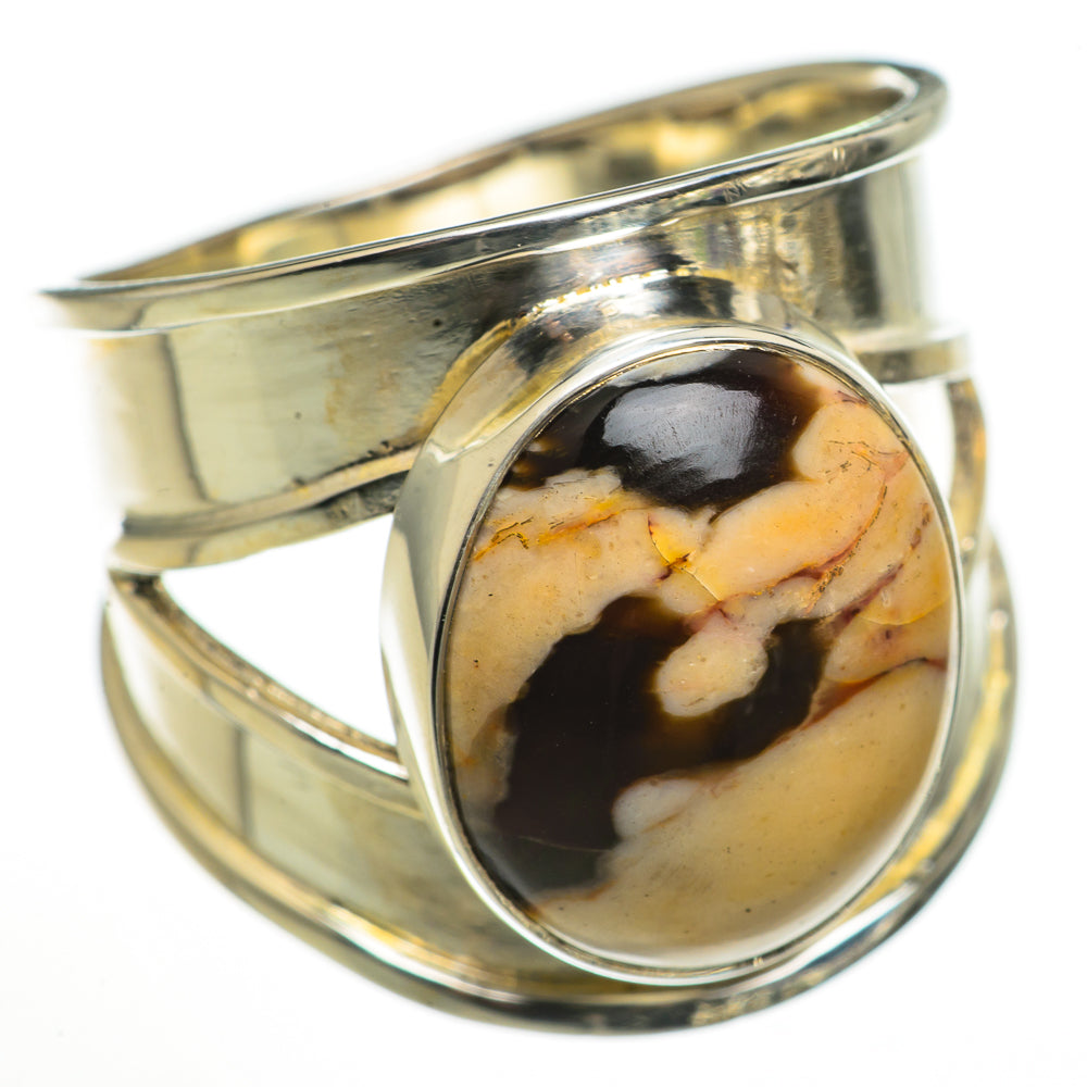 Peanut Wood Jasper Rings handcrafted by Ana Silver Co - RING70978