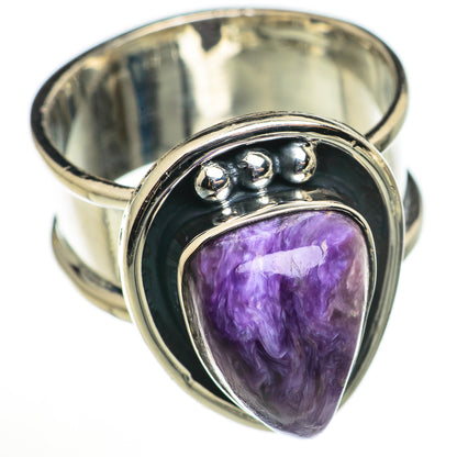 Charoite Rings handcrafted by Ana Silver Co - RING70991