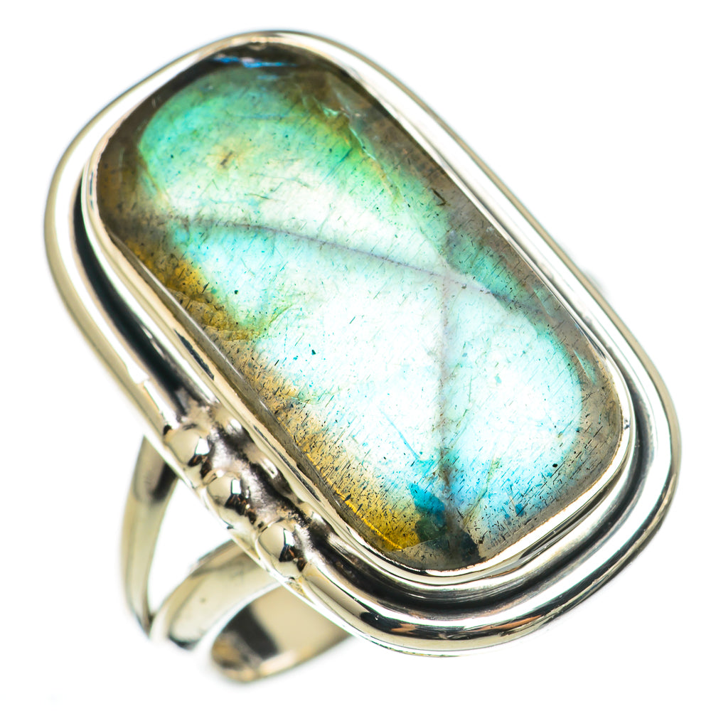 Labradorite Rings handcrafted by Ana Silver Co - RING71003