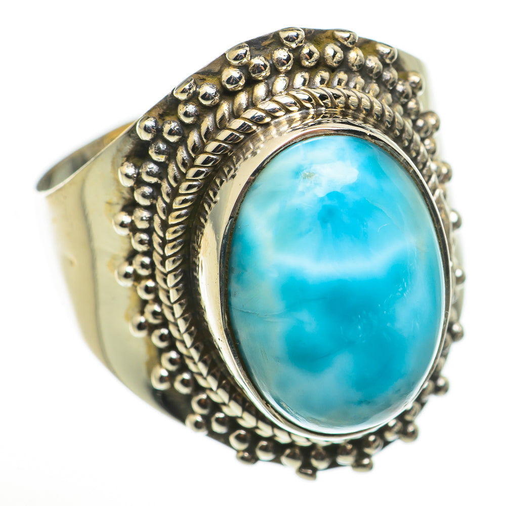 Larimar Rings handcrafted by Ana Silver Co - RING71004