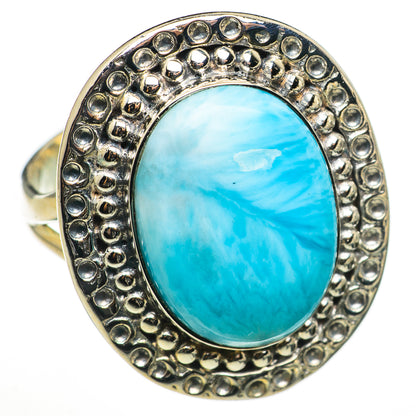 Larimar Rings handcrafted by Ana Silver Co - RING71007
