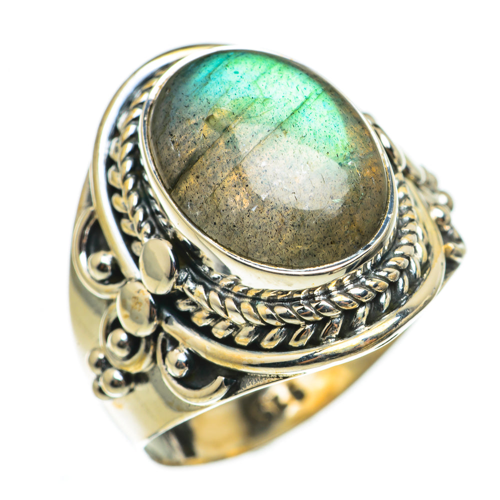 Labradorite Rings handcrafted by Ana Silver Co - RING71012