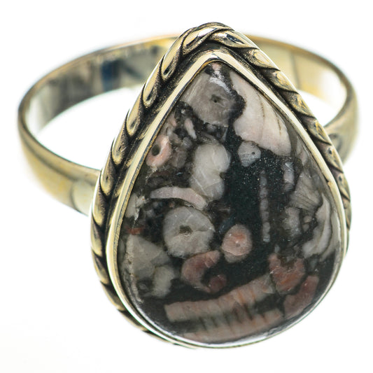 Crinoid Fossil Rings handcrafted by Ana Silver Co - RING71014