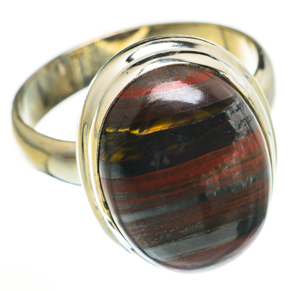 Red Tiger Iron Rings handcrafted by Ana Silver Co - RING71016