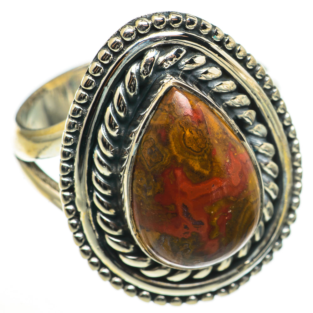 Moroccan Agate Rings handcrafted by Ana Silver Co - RING71017