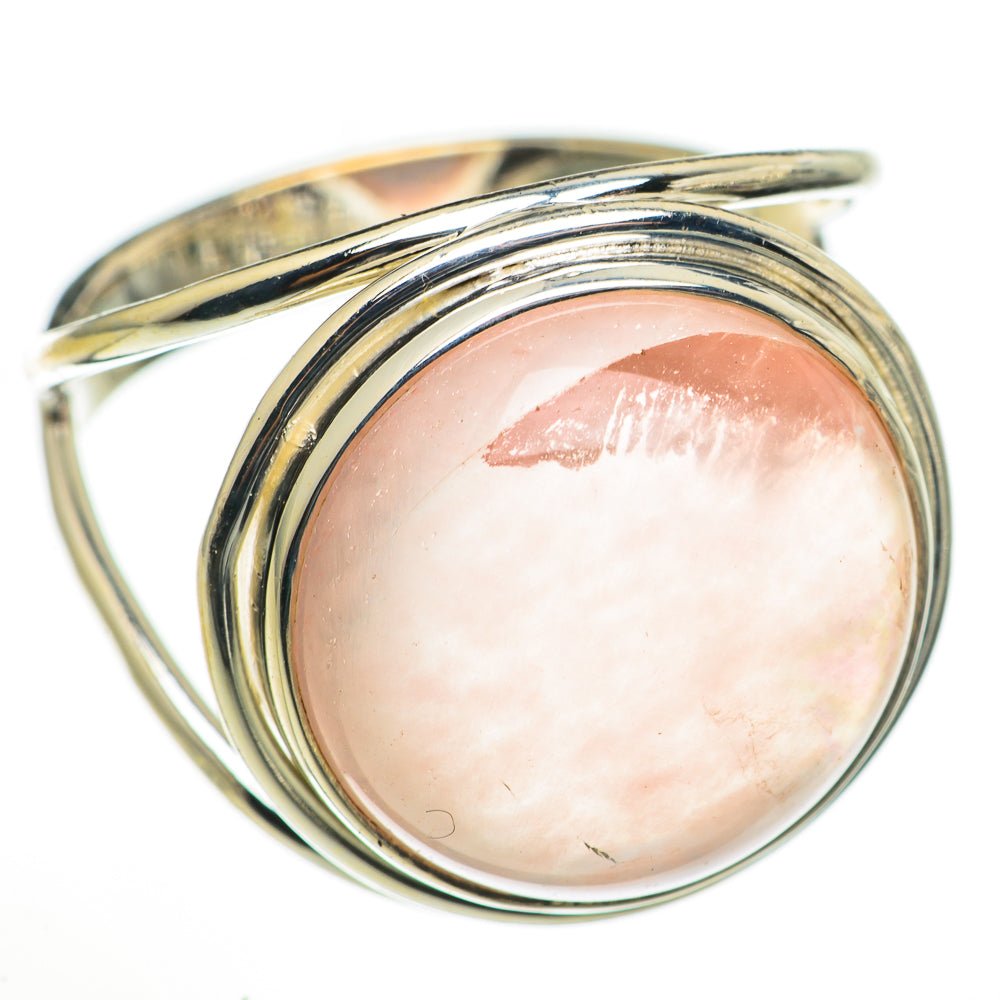 Rose Quartz Rings handcrafted by Ana Silver Co - RING71024