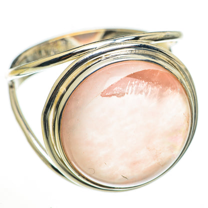 Rose Quartz Rings handcrafted by Ana Silver Co - RING71024