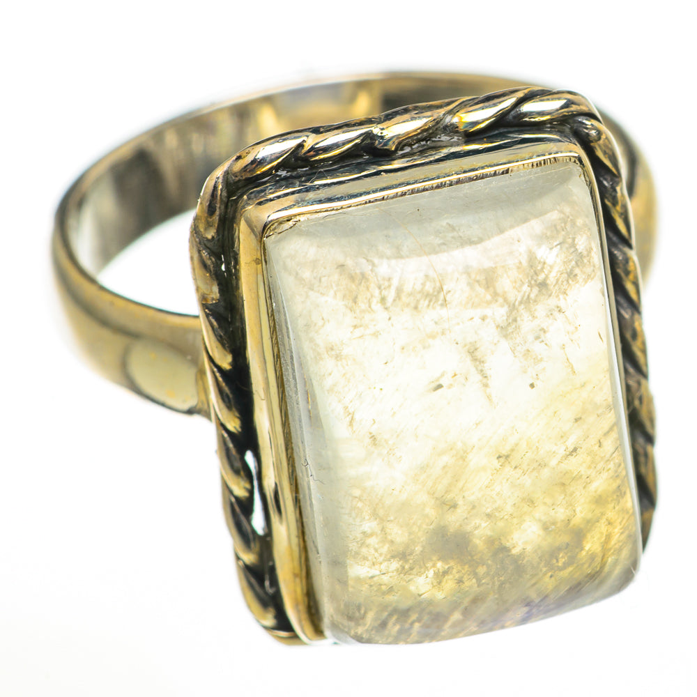 Rainbow Moonstone Rings handcrafted by Ana Silver Co - RING71036