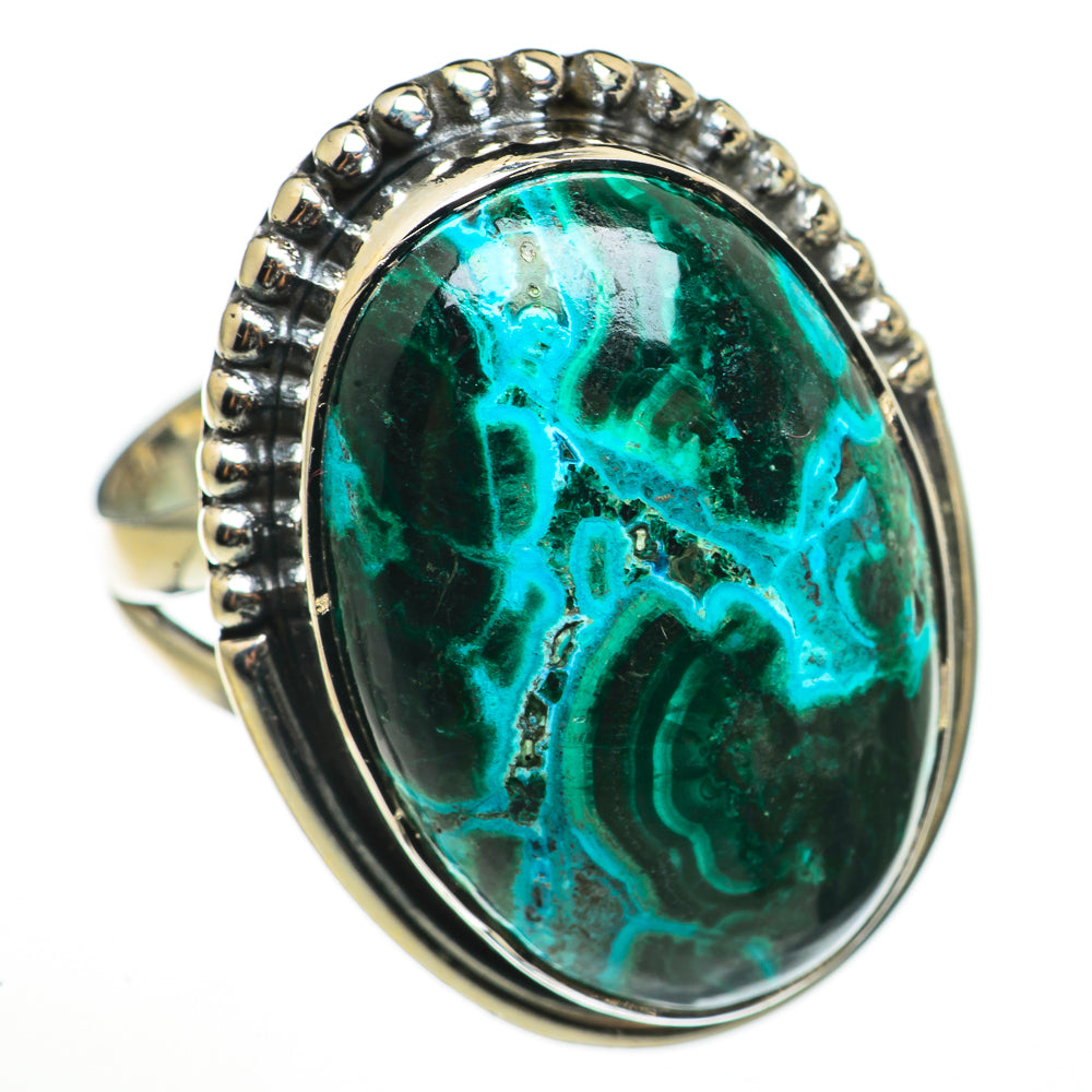 Chrysocolla Rings handcrafted by Ana Silver Co - RING71037