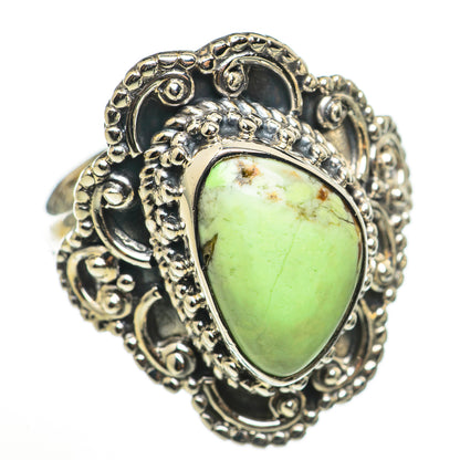 Lemon Chrysoprase Rings handcrafted by Ana Silver Co - RING71039