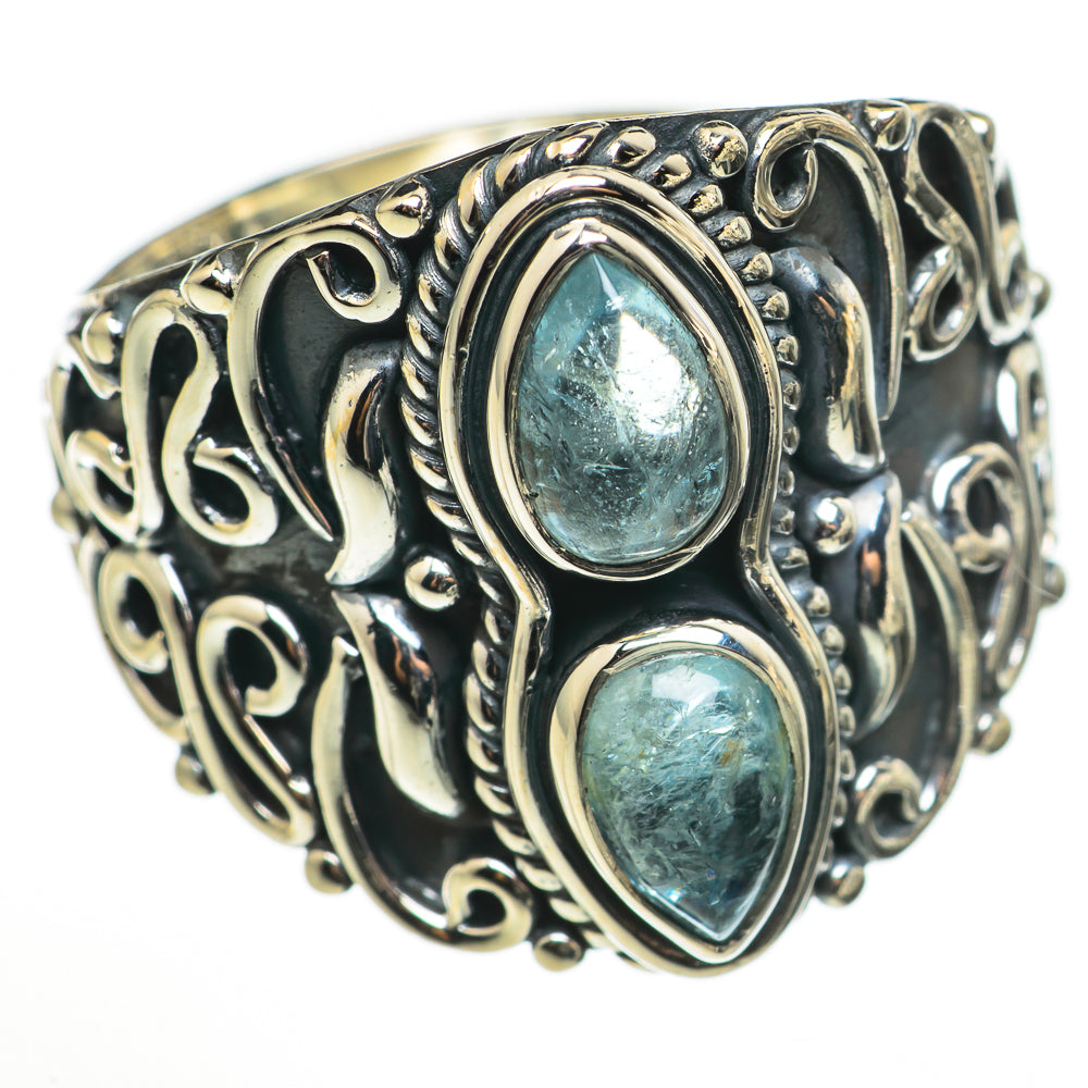 Aquamarine Rings handcrafted by Ana Silver Co - RING71046