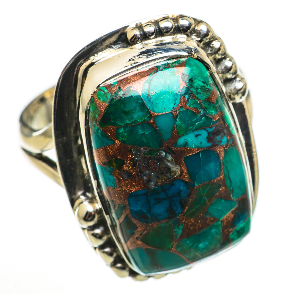 Chrysocolla Rings handcrafted by Ana Silver Co - RING71047
