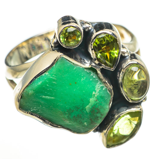 Chrysoprase Rings handcrafted by Ana Silver Co - RING71048
