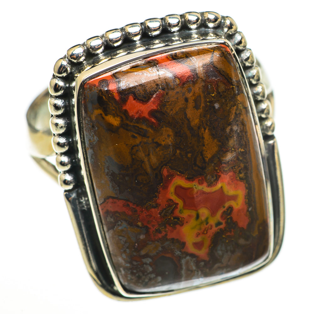 Moroccan Agate Rings handcrafted by Ana Silver Co - RING71054