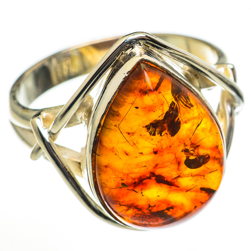 Baltic Amber Rings handcrafted by Ana Silver Co - RING71057