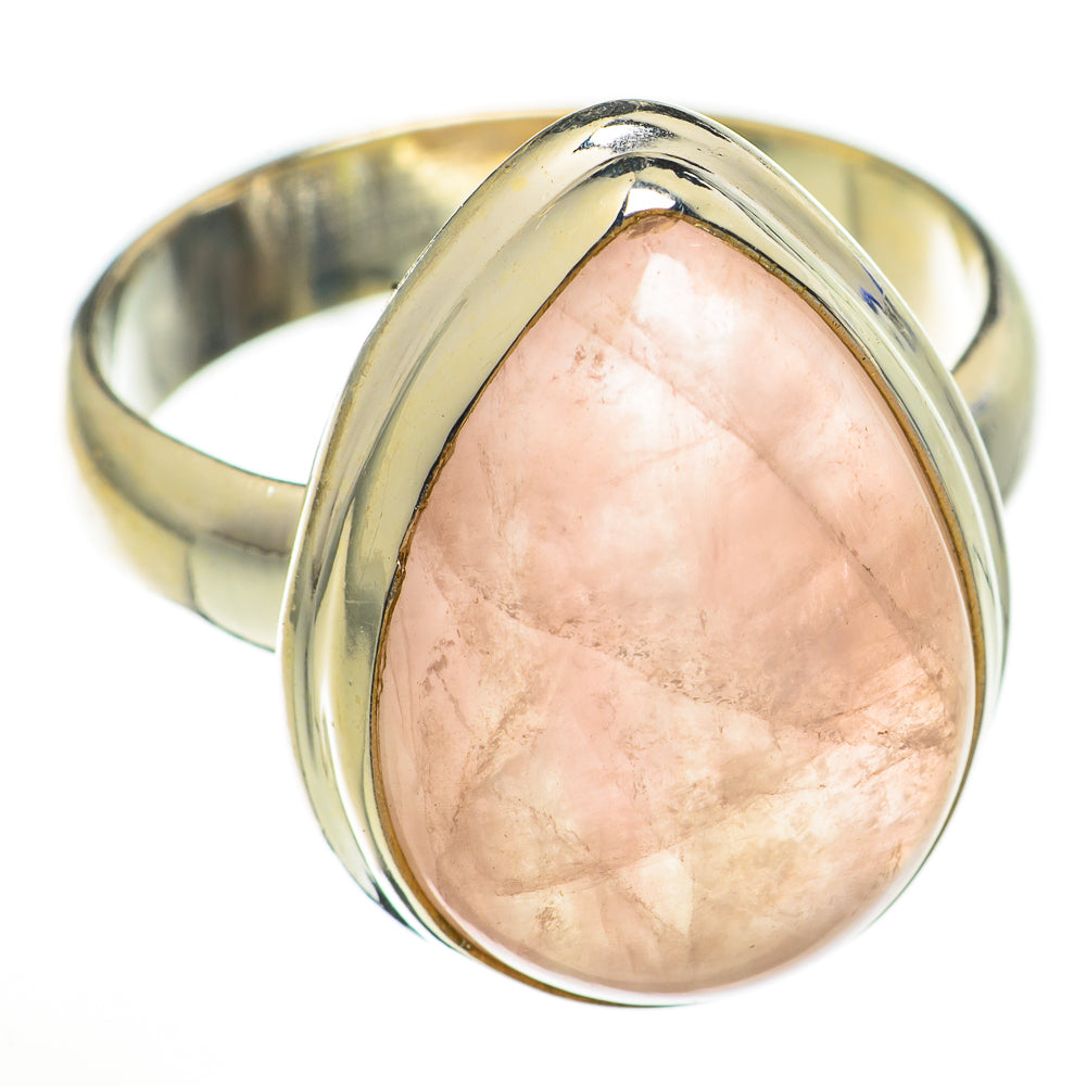 Rose Quartz Rings handcrafted by Ana Silver Co - RING71062