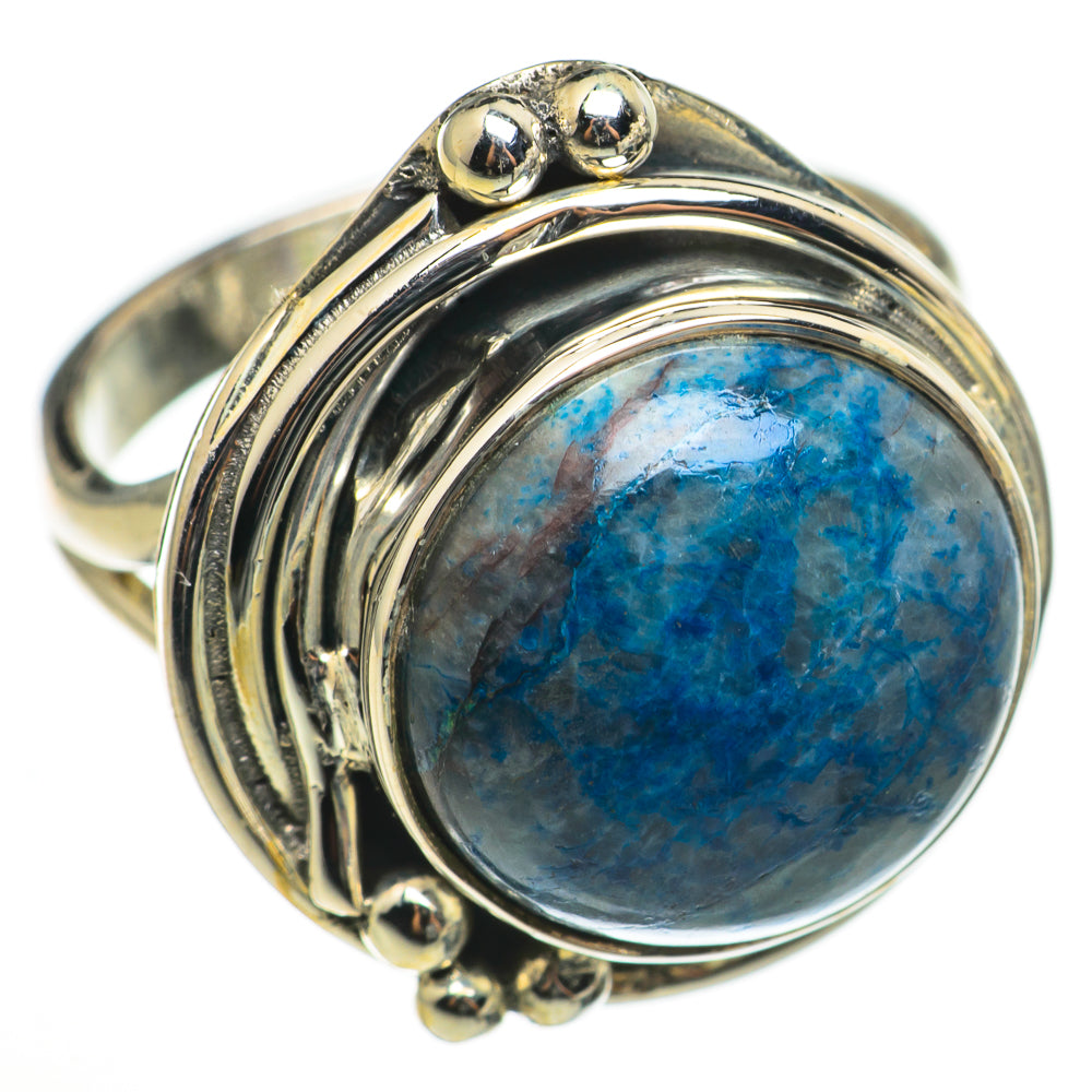Chrysocolla In Quartz Rings handcrafted by Ana Silver Co - RING71082
