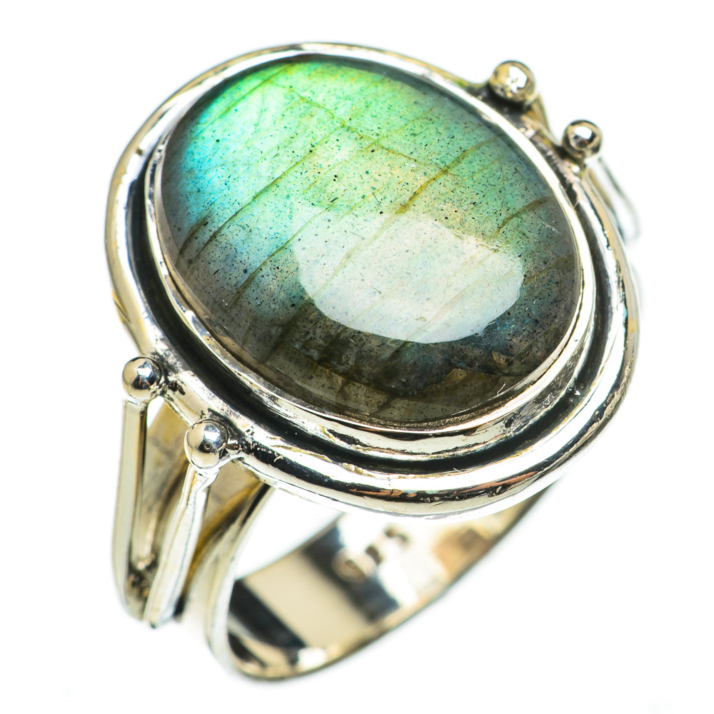 Labradorite Rings handcrafted by Ana Silver Co - RING71084