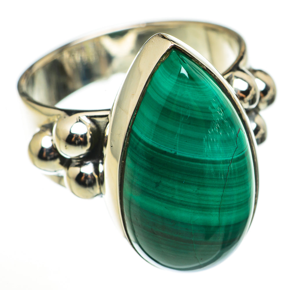 Malachite Rings handcrafted by Ana Silver Co - RING71086