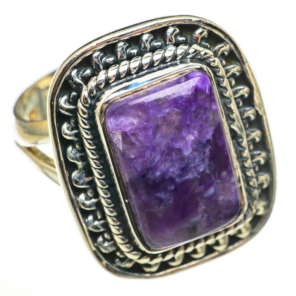Charoite Rings handcrafted by Ana Silver Co - RING71100