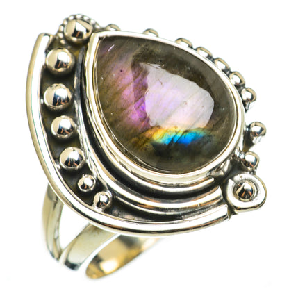 Labradorite Rings handcrafted by Ana Silver Co - RING71101