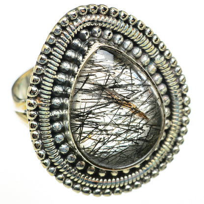 Tourmalinated Quartz Rings handcrafted by Ana Silver Co - RING71103