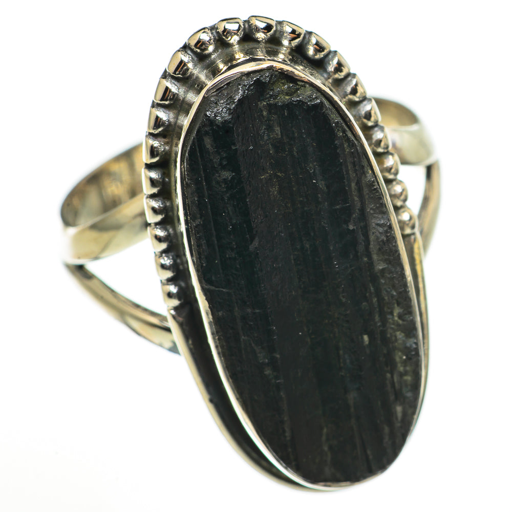 Black Tourmaline Rings handcrafted by Ana Silver Co - RING71104