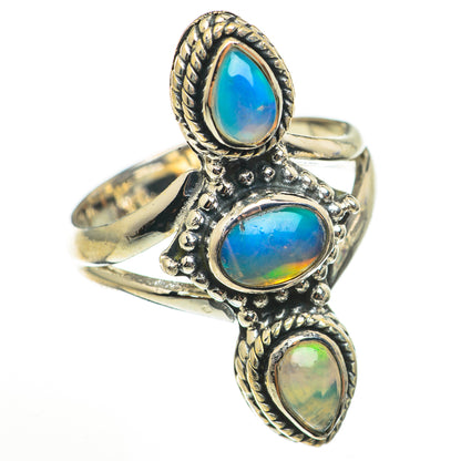 Ethiopian Opal Rings handcrafted by Ana Silver Co - RING71113
