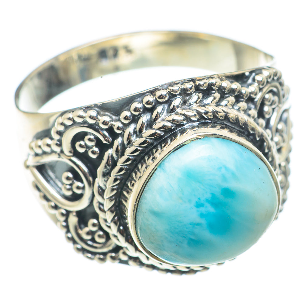Larimar Rings handcrafted by Ana Silver Co - RING71116