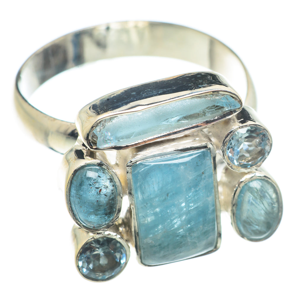 Aquamarine Rings handcrafted by Ana Silver Co - RING71119