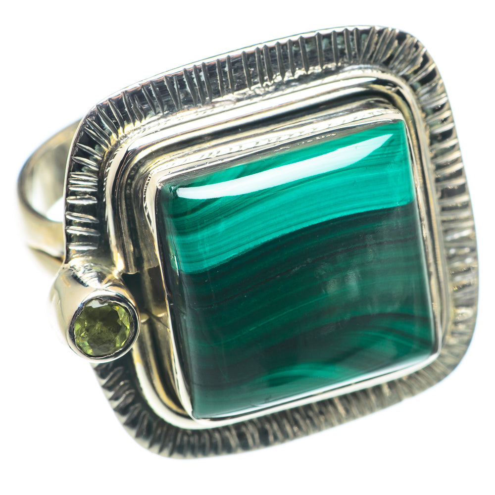 Malachite Rings handcrafted by Ana Silver Co - RING71124