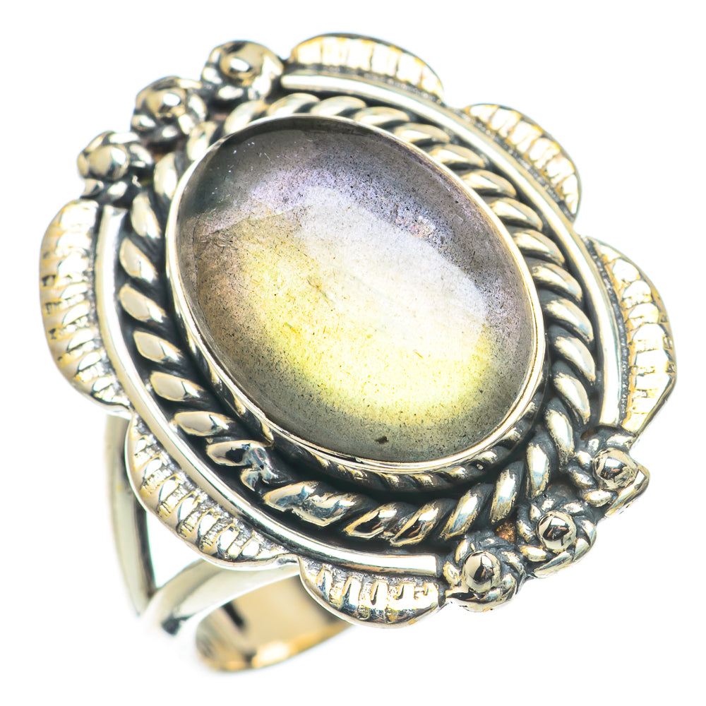 Labradorite Rings handcrafted by Ana Silver Co - RING71125