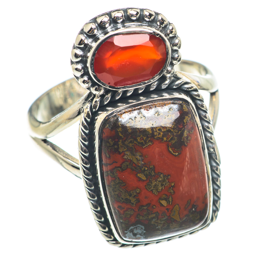Moroccan Agate Rings handcrafted by Ana Silver Co - RING71127