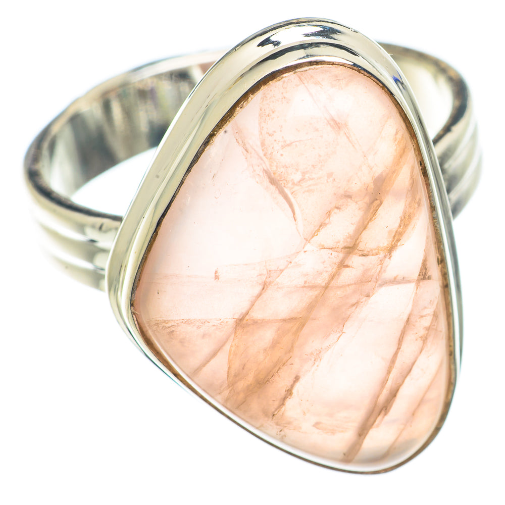 Rose Quartz Rings handcrafted by Ana Silver Co - RING71135