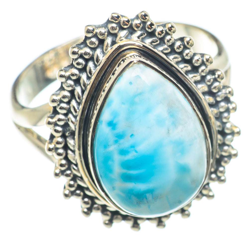 Larimar Rings handcrafted by Ana Silver Co - RING71156
