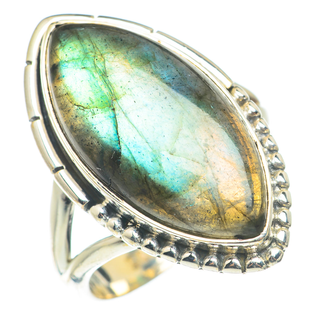 Labradorite Rings handcrafted by Ana Silver Co - RING71158