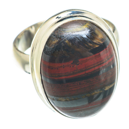 Red Tiger Iron Rings handcrafted by Ana Silver Co - RING71160