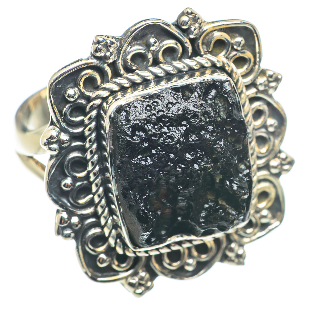 Tektite Rings handcrafted by Ana Silver Co - RING71174 - Photo 2