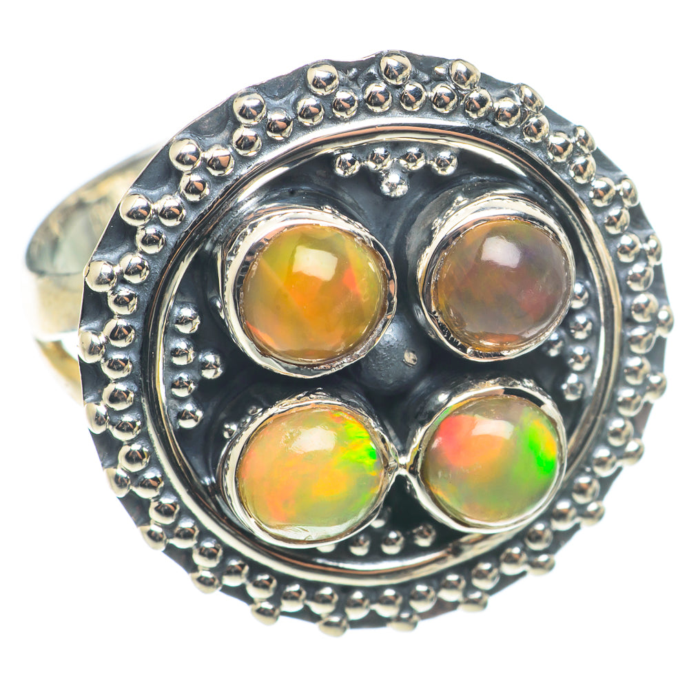 Ethiopian Opal Rings handcrafted by Ana Silver Co - RING71179 - Photo 2